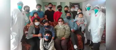 Catorce miembros de una familia de Cañete logró vencer la enfermedad del COVID-19 Catorce miembros de una familia de Cañete logró vencer la enfermedad del COVID-19