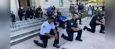 Policías de Florida se unieron a manifestantes para orar tras muerte de George Floyd | FOTOS Policías de Florida se unieron a manifestantes para orar tras muerte de George Floyd | FOTOS