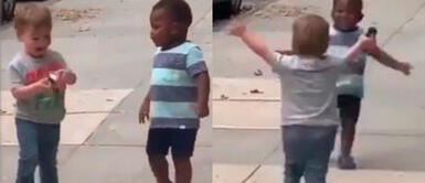 Estados Unidos: Niños se abrazan en señal de NO AL RACISMO y dan lección al mundo Estados Unidos: Niños se abrazan en señal de NO AL RACISMO y dan lección al mundo