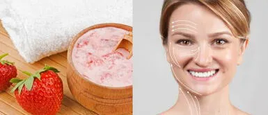 Colágeno natural: Fresa y maicena para rejuvenecer la piel del rostro Colágeno natural: Fresa y maicena para rejuvenecer la piel del rostro