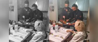 Policías tienen gran gesto con abuelita que estaba abandonada en su hogar Policías tienen gran gesto con abuelita que estaba abandonada en su hogar