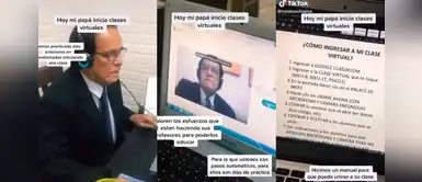 Profesor universitario de la tercera edad enternece al prepararse para dar clases virtuales Profesor universitario de la tercera edad enternece al prepararse para dar clases virtuales