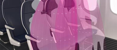 ¡Escudo anti COVID-19! Desarrollan barrera protectora para pasajeros de aviones ¡Escudo anti COVID-19! Desarrollan barrera protectora para pasajeros de aviones