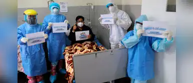 Coronavirus en Perú: Rinden homenaje a pacientes y trabajadores del hospital Almenara Coronavirus en Perú: Rinden homenaje a pacientes y trabajadores del hospital Almenara