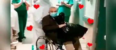 Anciano con tumor cerebral supera la COVID-19 y es recibido con globos en su casa Anciano con tumor cerebral supera la COVID-19 y es recibido con globos en su casa