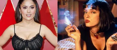 Salma Hayek sorprende con look de antaño y luce igual a Uma Thurman en 'Pulp Fiction' Salma Hayek sorprende con look de antaño y luce igual a Uma Thurman en 'Pulp Fiction'