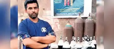 Vendió su camioneta y compró balones de oxígeno para 250 familias afectadas por la COVID-19 Vendió su camioneta y compró balones de oxígeno para 250 familias afectadas por la COVID-19