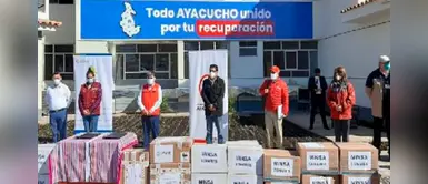 Ayacucho recibe insumos y equipos médicos para combatir los casos de COVID-19 Ayacucho recibe insumos y equipos médicos para combatir los casos de COVID-19