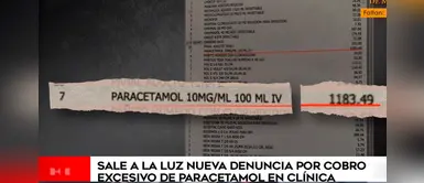 Denuncian que clínica Good Hope cobró S/ 1.183 a paciente por inyectables de paracetamol Denuncian que clínica Good Hope cobró S/ 1.183 a paciente por inyectables de paracetamol