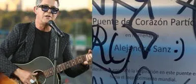 Alejandro Sanz: placa en su honor amanece pintada a un día de inaugurarse | FOTOS Alejandro Sanz: placa en su honor amanece pintada a un día de inaugurarse | FOTOS