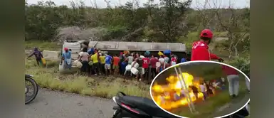 Camión cisterna explota mientras decenas de personas intentaban robarle combustible | VÍDEO Camión cisterna explota mientras decenas de personas intentaban robarle combustible | VÍDEO