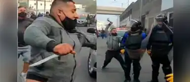 Sujeto apuñala a fiscalizador municipal durante operativo contra venta ambulatoria | VÍDEO Sujeto apuñala a fiscalizador municipal durante operativo contra venta ambulatoria | VÍDEO