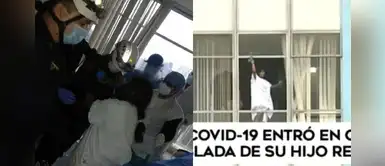 Madre con COVID-19 amenazó con lanzarse del quinto piso del hospital Rebagliati para ver a su bebé | VÍDEO Madre con COVID-19 amenazó con lanzarse del quinto piso del hospital Rebagliati para ver a su bebé | VÍDEO