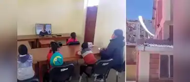 Maestra contrató y paga antena satelital para que los niños vean programa Aprendo en Casa Maestra contrató y paga antena satelital para que los niños vean programa Aprendo en Casa
