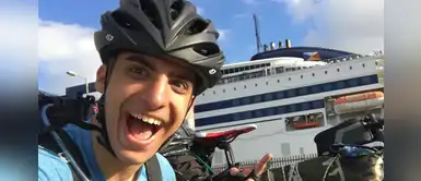 Joven viajó 48 días en bicicleta para reencontrarse con su familia por la COVID-19 Joven viajó 48 días en bicicleta para reencontrarse con su familia por la COVID-19