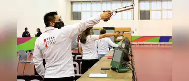 Deportistas peruanos de tiro volvieron a los entrenamientos tras finalizar la cuarentena Deportistas peruanos de tiro volvieron a los entrenamientos tras finalizar la cuarentena