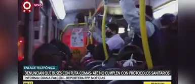 Buses circulan con mucho más aforo del permitido, pese a las medidas establecidas Buses circulan con mucho más aforo del permitido, pese a las medidas establecidas