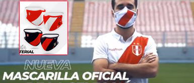 La selección peruana de fútbol lanza su mascarilla oficial para los hinchas La selección peruana de fútbol lanza su mascarilla oficial para los hinchas