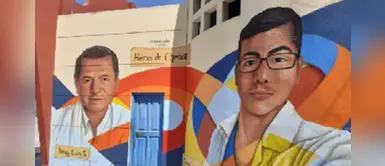 Chimbote: Homenajean con murales a dos médicos que fallecieron por COVID-19 Chimbote: Homenajean con murales a dos médicos que fallecieron por COVID-19