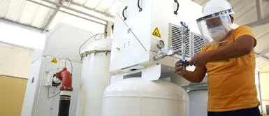 Planta producirá 30 metros cúbicos de oxígeno por hora para pacientes covid-19 Planta producirá 30 metros cúbicos de oxígeno por hora para pacientes covid-19