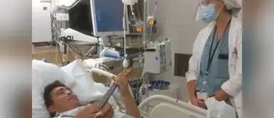 Doctora y paciente cantan juntos y enternecen las redes durante la pandemia del COVID-19 Doctora y paciente cantan juntos y enternecen las redes durante la pandemia del COVID-19