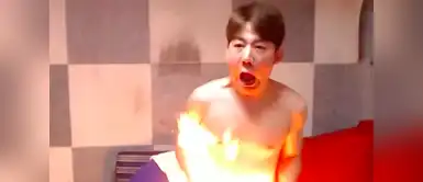 Youtuber se prende fuego en partes íntimas ante reto de sus seguidores | FOTO Y VÍDEO Youtuber se prende fuego en partes íntimas ante reto de sus seguidores | FOTO Y VÍDEO