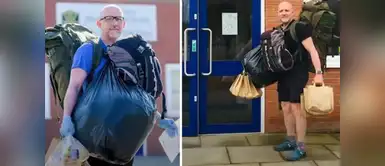 Profesor lleva la comida hasta la casa de sus estudiantes | FOTOS Profesor lleva la comida hasta la casa de sus estudiantes | FOTOS