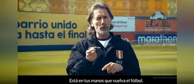 Ricardo Gareca hace reflexionar a los hinchas peruanos: "Está en tus manos que vuelva el fútbol" Ricardo Gareca hace reflexionar a los hinchas peruanos: "Está en tus manos que vuelva el fútbol"