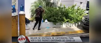 Se disfrazó de enfermera para entrar al hospital y poder ver a sus padres con COVID-19 Se disfrazó de enfermera para entrar al hospital y poder ver a sus padres con COVID-19