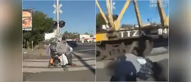 Policía salva a un abuelito en silla de ruedas que estaba a punto de ser arrollado por un tren Policía salva a un abuelito en silla de ruedas que estaba a punto de ser arrollado por un tren