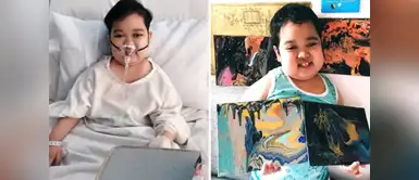 Niño con cáncer vende sus pinturas para ayudar a los hospitales Niño con cáncer vende sus pinturas para ayudar a los hospitales
