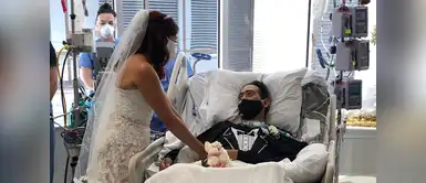Paciente con COVID-19 y su novia se casaron en el hospital Paciente con COVID-19 y su novia se casaron en el hospital