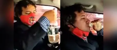 Trujillo: Alcalde de Moche toma dióxido de cloro como agua de tiempo Trujillo: Alcalde de Moche toma dióxido de cloro como agua de tiempo