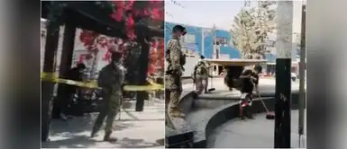 Miembros del Ejército encuentran a jóvenes tomando en la vía pública y les hacen barrer las calles Miembros del Ejército encuentran a jóvenes tomando en la vía pública y les hacen barrer las calles