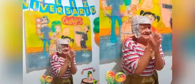 Abuelito celebra su cumpleaños vestido del 'Chavo del Ocho': Es su personaje favorito Abuelito celebra su cumpleaños vestido del 'Chavo del Ocho': Es su personaje favorito