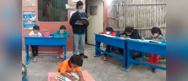 Adolescente convirtió su casa en escuela y ayuda a niños que no tienen acceso a Aprendo en Casa Adolescente convirtió su casa en escuela y ayuda a niños que no tienen acceso a Aprendo en Casa