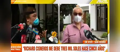 Vecina de Richard Cisneros lo va a buscar a su casa para cobrarle deuda de 3 mil soles | VÍDEO Vecina de Richard Cisneros lo va a buscar a su casa para cobrarle deuda de 3 mil soles | VÍDEO
