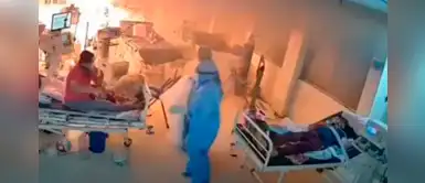 Ventilador mecánico explota en habitación llena de pacientes COVID-19 | VÍDEO Ventilador mecánico explota en habitación llena de pacientes COVID-19 | VÍDEO