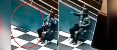 Graban a vigilante hablando solo, pero asegura que estaba con su amigo: Desconocía que había muerto Graban a vigilante hablando solo, pero asegura que estaba con su amigo: Desconocía que había muerto