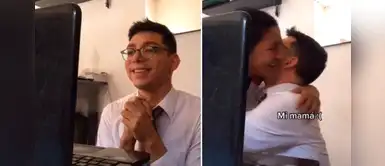 Joven aprueba sustentación de su tesis por zoom y su madre tiene emotivo gesto con él | VÍDEO Joven aprueba sustentación de su tesis por zoom y su madre tiene emotivo gesto con él | VÍDEO