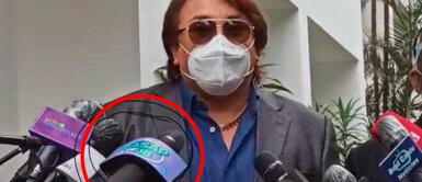 Micro del Wasap de JB le robó protagonismo a Richard Cisneros en conferencia Micro del Wasap de JB le robó protagonismo a Richard Cisneros en conferencia