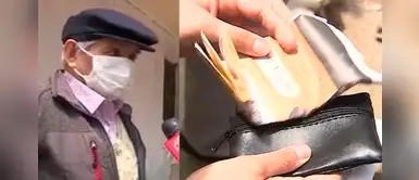 Adulto mayor es estafado por falsos policías y le cambian su pensión de S/800 por periódico Adulto mayor es estafado por falsos policías y le cambian su pensión de S/800 por periódico