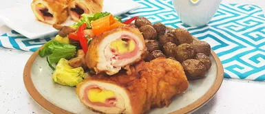 Prepara un delicioso enrollado de pollo al horno para el almuerzo Prepara un delicioso enrollado de pollo al horno para el almuerzo