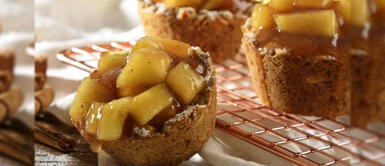 Mini pay de manzana con canela: el bocadillo preferido de grandes y chicos Mini pay de manzana con canela: el bocadillo preferido de grandes y chicos