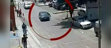 Surco: Cambista se cuelga de auto para evitar que ladrón fugue con sus billetes Surco: Cambista se cuelga de auto para evitar que ladrón fugue con sus billetes