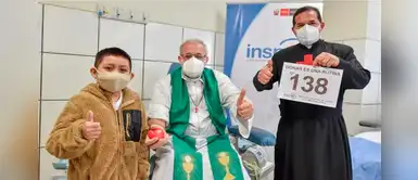 Sacerdote dona sangre para salvar vidas de niños del INSN San Borja Sacerdote dona sangre para salvar vidas de niños del INSN San Borja
