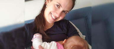 Emilia Drago se emociona al hablar de la displasia de cadera de su bebé Emilia Drago se emociona al hablar de la displasia de cadera de su bebé