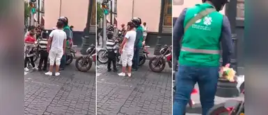 Policía hace llorar a un niño al confiscarle los productos que vendía Policía hace llorar a un niño al confiscarle los productos que vendía