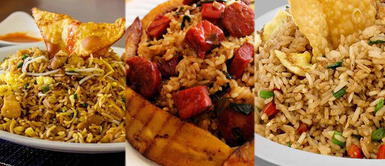 Receta de tres tipos de arroz chaufa: Amazónico, Aeropuerto y Clásico Receta de tres tipos de arroz chaufa: Amazónico, Aeropuerto y Clásico