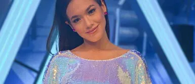 Jazmín Pinedo grita emocionada la victoria de Gino Assereto Jazmín Pinedo grita emocionada la victoria de Gino Assereto